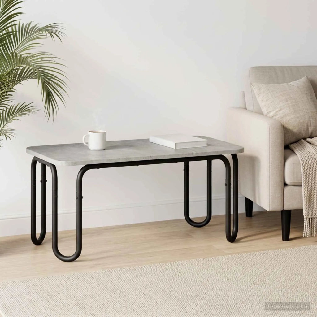 Tavolino da salotto Grigio Cemento 100 x 50 x 45 cm 8007725
