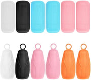 Manici in silicone per bottiglie di viaggio - 12 manici elastici per shampoo e gel doccia