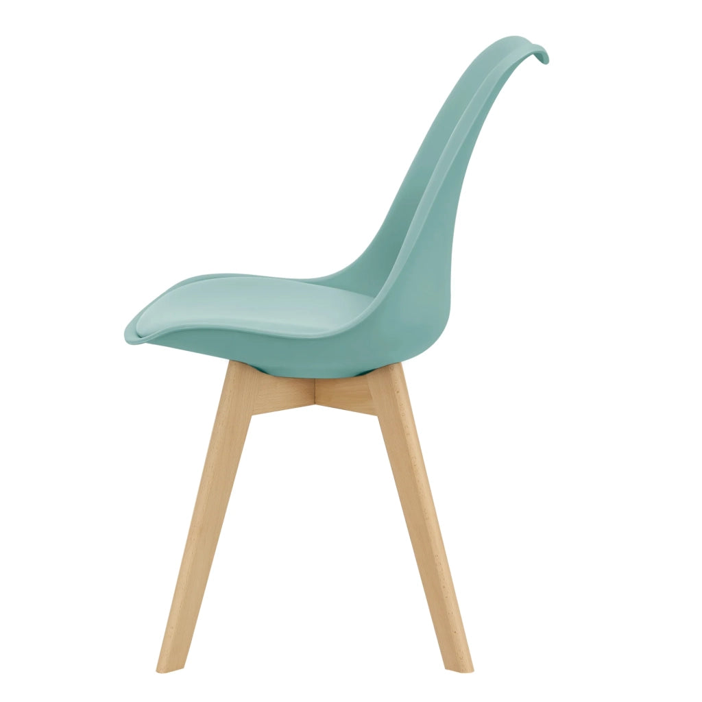 Set di 6 sedie da pranzo similpelle faggio colore menta 03_0006781