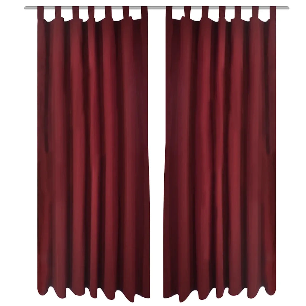 Tende in Micro-Raso BordÃ² 2 pz con Occhielli 140 x 175 cm cod mxl 76710