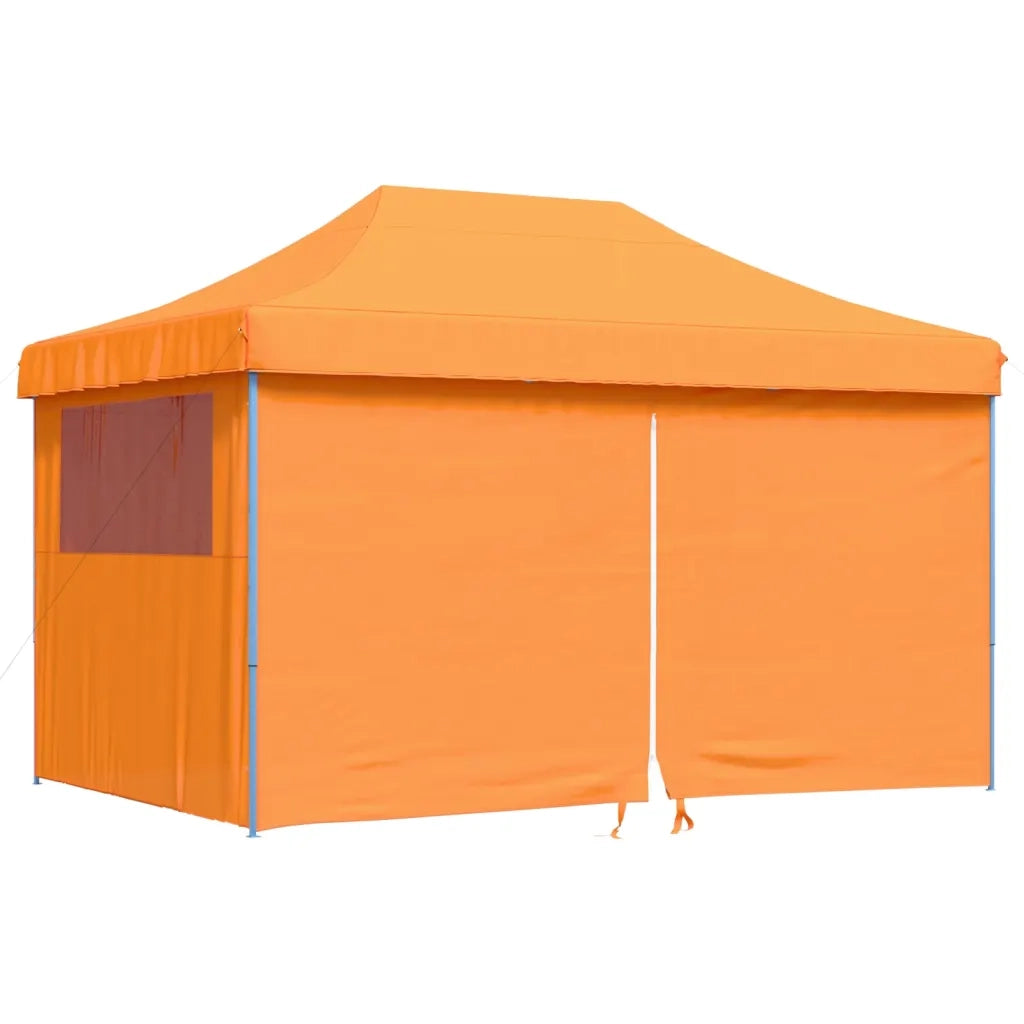 Tendone per Feste Pieghevole Pop-Up con 4 Pareti Arancione 4004977