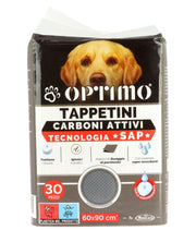 OPTIMO PET TAPPETINO 60X90 CM IN CONFEZIONE DA 30PZ CON CARBONI ATTIVI