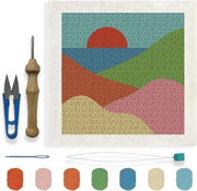 Punch Needle Set per Telaio per Bambini - Kit di Cucito a Puntaspillo per Iniziati