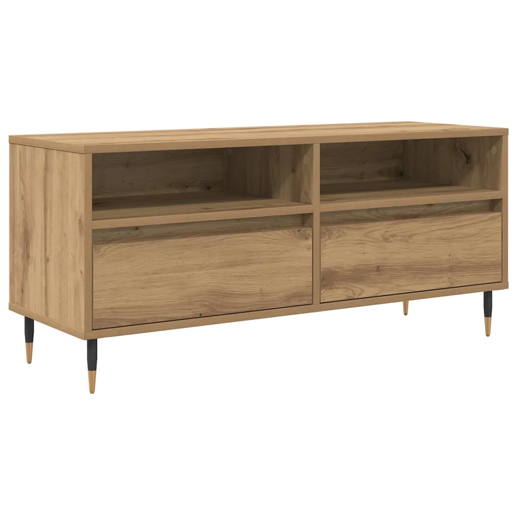 Mobile TV con cassetto Rovere artigianale 100 x 34,5 x 44,5 cm 881778