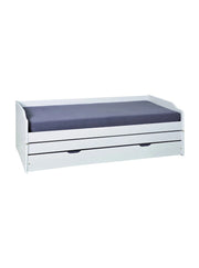 Sibari, Letto Singolo Contenitore, Bianco