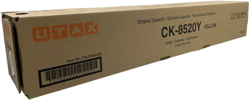 ORIGINAL Utax toner giallo CK-8520Y 1T02P3AUT0 ~6000 Seiten