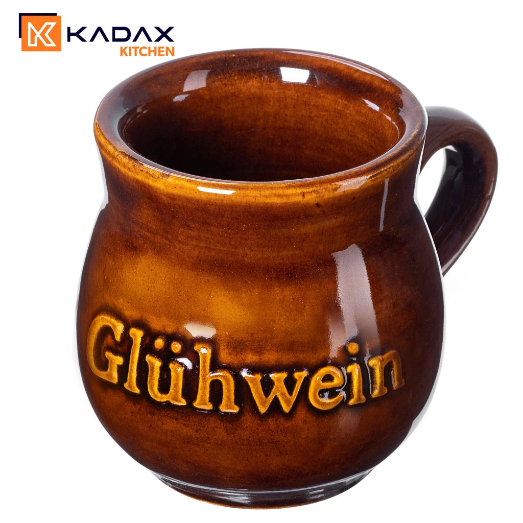 KADAX Kubek z uchem i napisem Gl?hwein 0,25l 1 szt