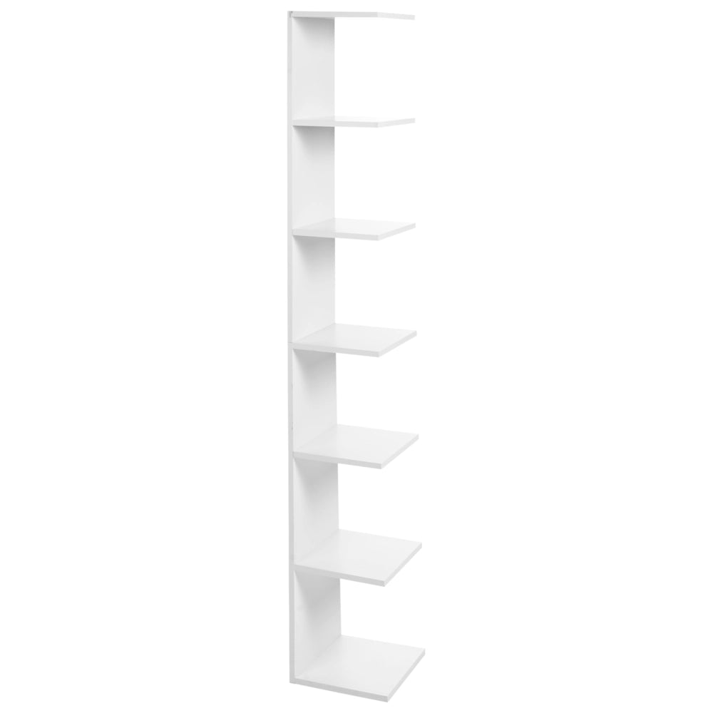 Libreria da parete a pannelli di particelle con 6 livelli bianco stile moderno