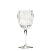 Zafferano Calice in vetro soffiato serie Perle trasparente set da 2 pezzi - Design elegante e artigianale per la tua tavola raffinata