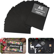 Carte da Invito 100 fogli A6 250 g/m² - Carta da Colorare - Carta per Progetti Creativi - Carta per Inviti e Wenskaarten - Carta per Progetti di Fai da Te - Carta da Colorare in Nero