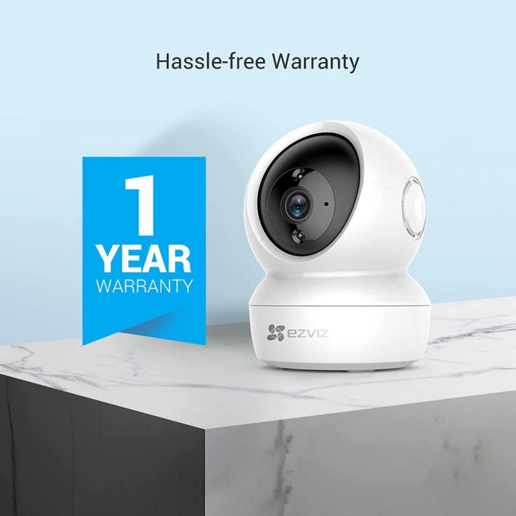 EZVIZ CS-C6N Telecamera Videosorveglianza Sorveglianza Wi Fi Wireless Interna 2k 4 Mpx Pan/Tilt/Zoom Compatibile Alexa, Rotazione a 360°, Visione Notturna, Tracciamento del Movimento e Audio Bi-direzionale