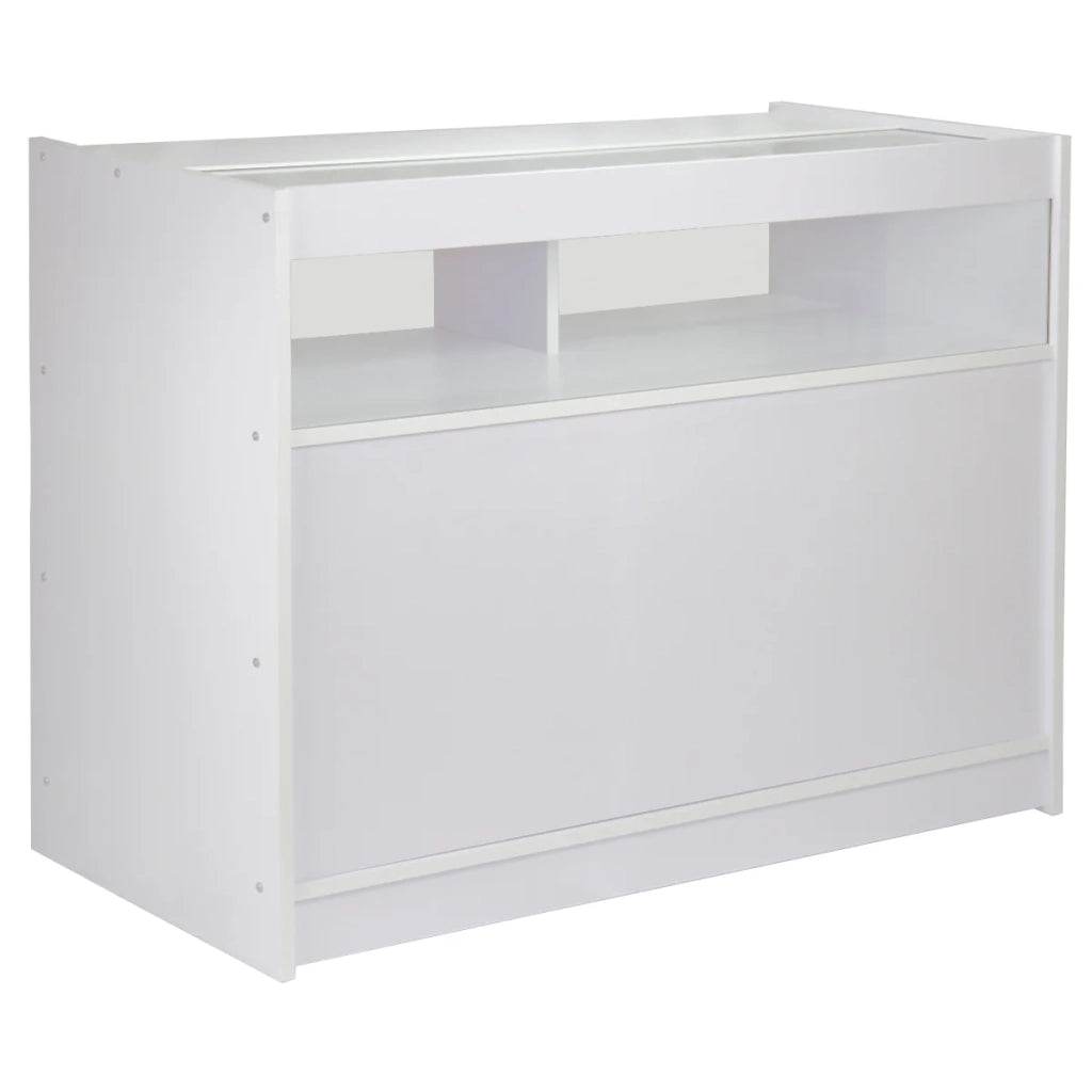 Set Glacier con 3 Banconi Negozio e Reception Bianco Lilla Solidi No Puro Bianco