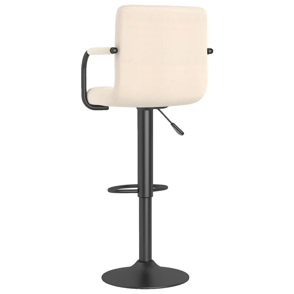 Sgabelli da Bar 2 pz Crema in Tessuto 334637