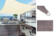 Tenda Vela Ombreggiante Parasole per Esterno Terrazze Giardino Formato: 3 x 3 m, Colore: Grigio