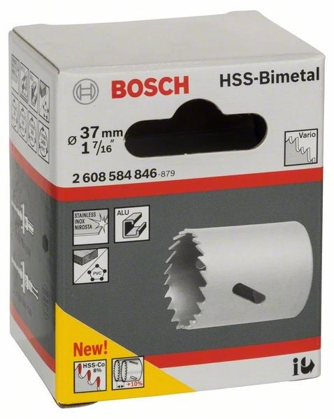 2608584846 - Sega a tazza bimetallica HSS per adattatore standard 37 mm, 1 7/16
