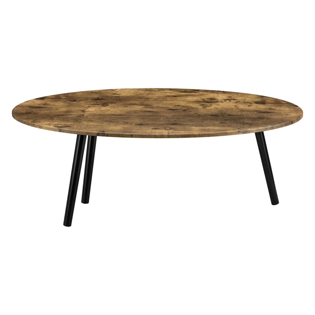 Tavolino da salotto con gambe in legno MDF 110 x 60 x 40 cm legno nero scuro 03_0006154