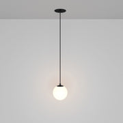 Lampadario A Sospensione Moderno Luna Alluminio Nero Luce Led Integrato 5W