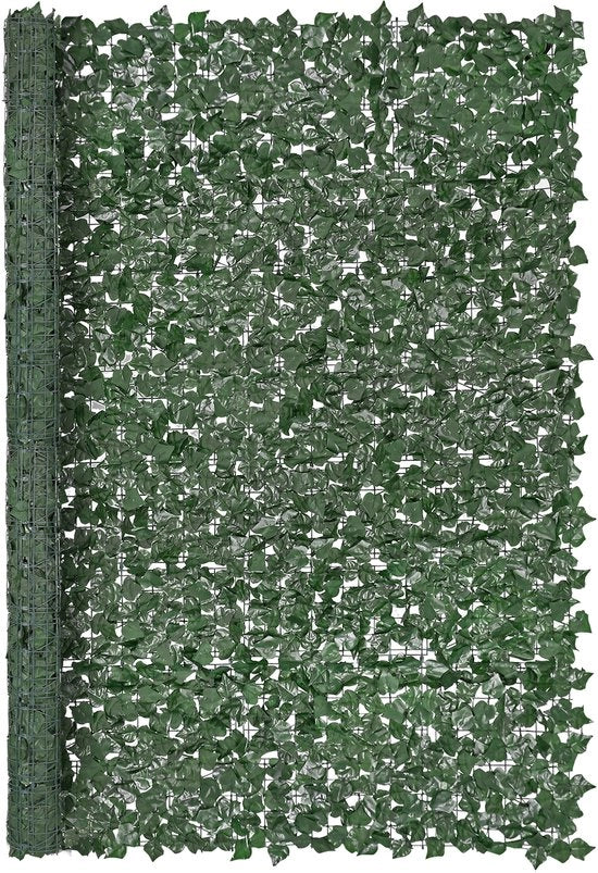 Recinzione per Privacy, 244 x 183 cm, Cornice in Plastica, Resistente ai Raggi UV, per Giardini, Cortili, Balconi e Terrazze