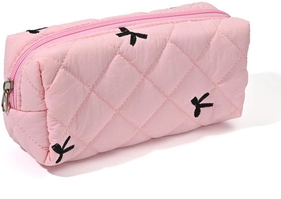 Etui con disegno di fiori, tasca di trucco morbida con cerniera, etui con motivo di fiori, motivo di fiori piccolo, etui multifunzionale morbido, estetico