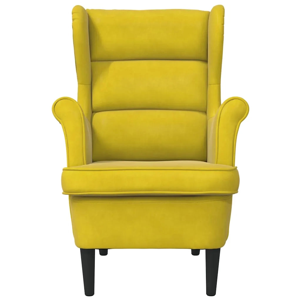 Poltrona Giallo Senape in Velluto cod mxl 13315