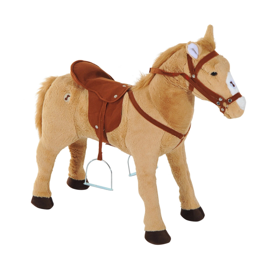 Casetta Bambini Cavallo Giocattolo con Suoni ¨C Zephmum ¨C Beige 85 cm
