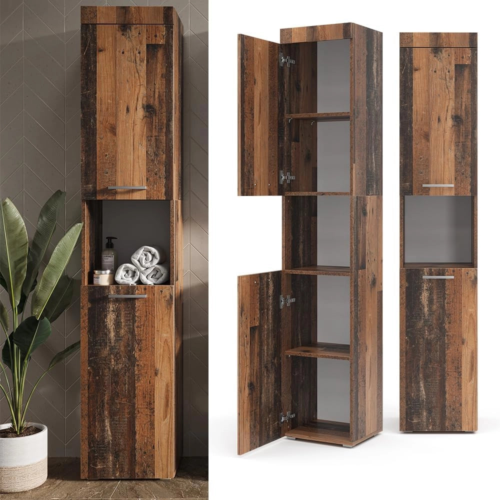 Armadio per il bagno Luna, Oldstyle, 37 x 190 cm
