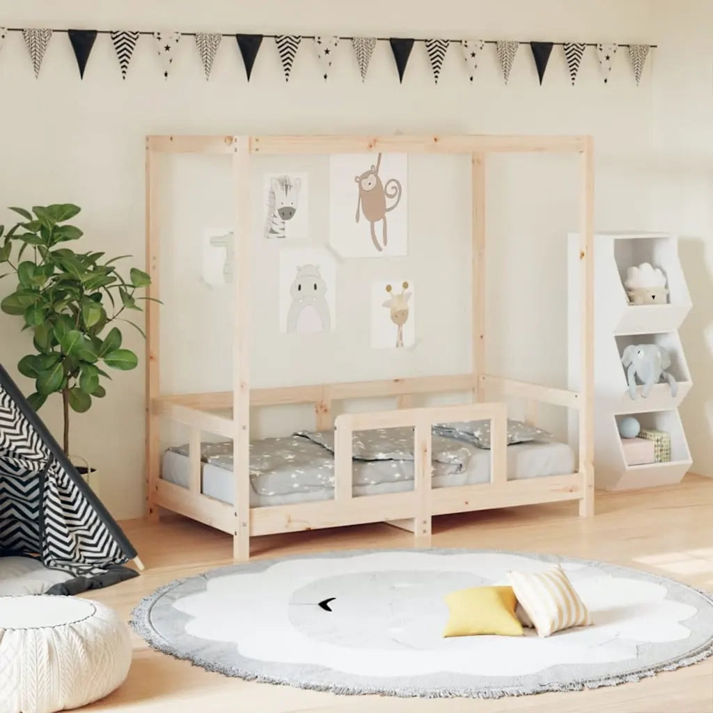 Giroletto per Bambini | Letto Infantile | Lettino 70x140 cm in Legno Massello di Pino