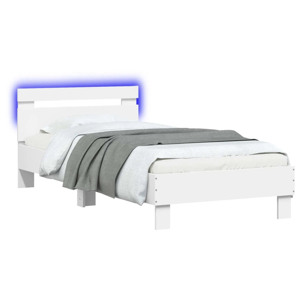 Letto con LED Bianco 80 x 200 cm Legno ingegnerizzato 8008987