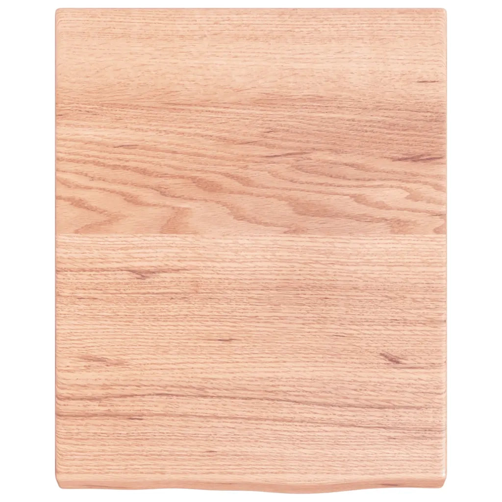 Ripiano Muro Marrone 40x50x(2-4) cm Massello Rovere Trattato 363633