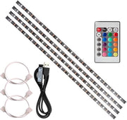 Fascia LED USB 4 * 50cm - Controllo Remoto Flexibile Mini per Home Strip TV Computer Backlight