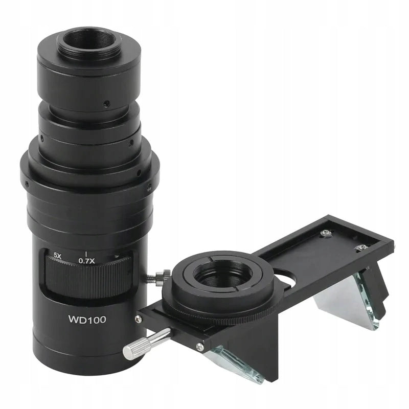 Mikroscopio Digitale HDMI VGA USB Rosfix Zoom WD100 – Zoom Continuo 0,7x-5x, Modulo 3D Rotante, Montaggio C-Mount