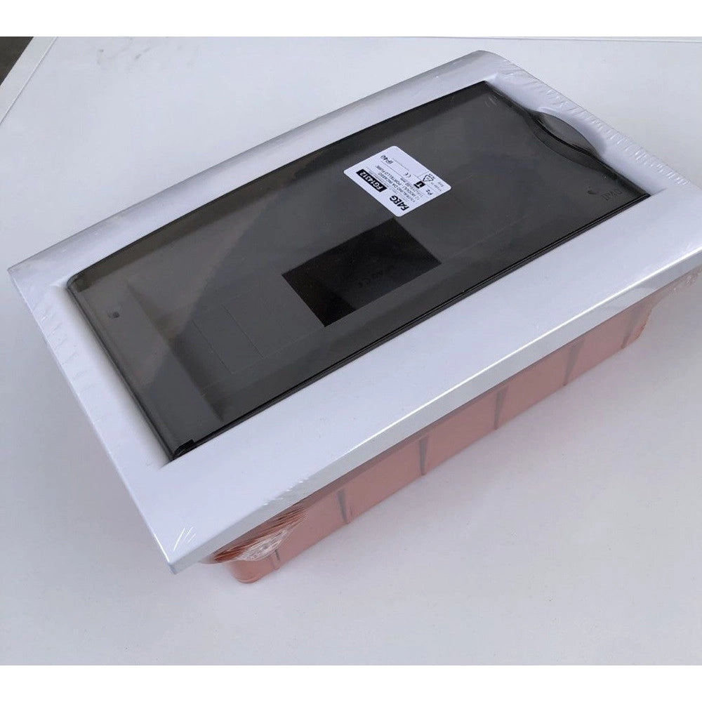 Trade Shop - Centralino Da Incasso Ip40 12/14 Moduli 300x200x90 Mm 24w Portello Fume' Fg14312 -