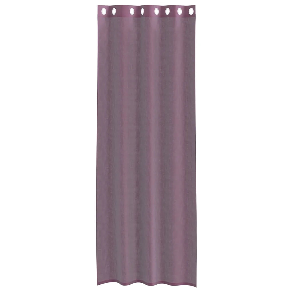Tende in Voile con Occhielli 2 pz Viola 140x300 cm 4102106