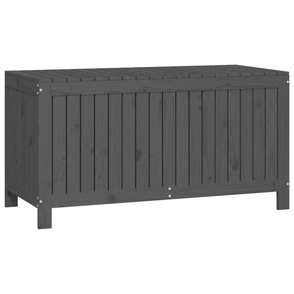 Cassapanca da giardino/box 121 x 55 x 64 cm legno di pino grigio 02_0013081