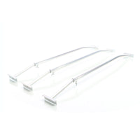 Staffe telo per rimorchi leggeri e carrelli appendice, 3 barre allungabili 100-145cm, in alluminio