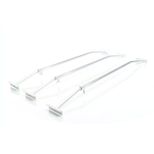 Staffe telo per rimorchi leggeri e carrelli appendice, 3 barre allungabili 100-145cm, in alluminio