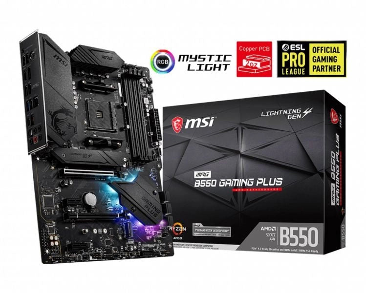 Msi mpg b550 gaming plus amd b550 socket am4 atx