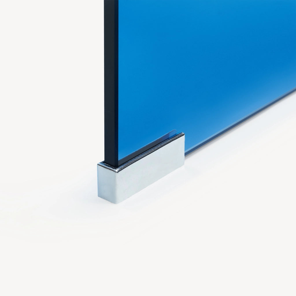 Tavolino da Caffè Väsas in Vetro 90 x 45 x 35 cm - Blu [en.casa]