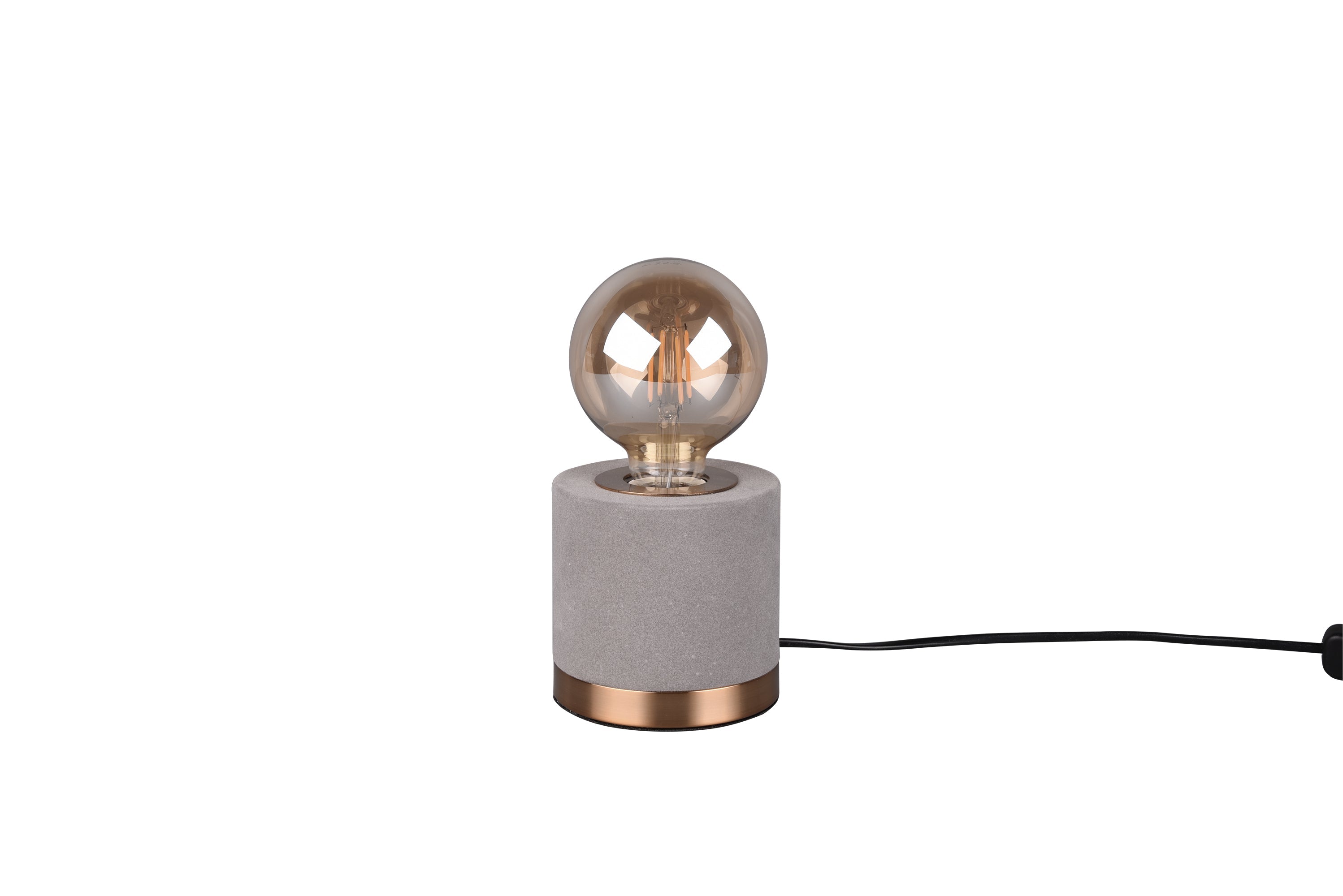 Lampada tavolo da Interno a LED in Tessuto Grigio