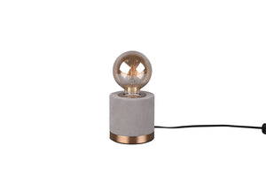 Lampada tavolo da Interno a LED in Tessuto Grigio