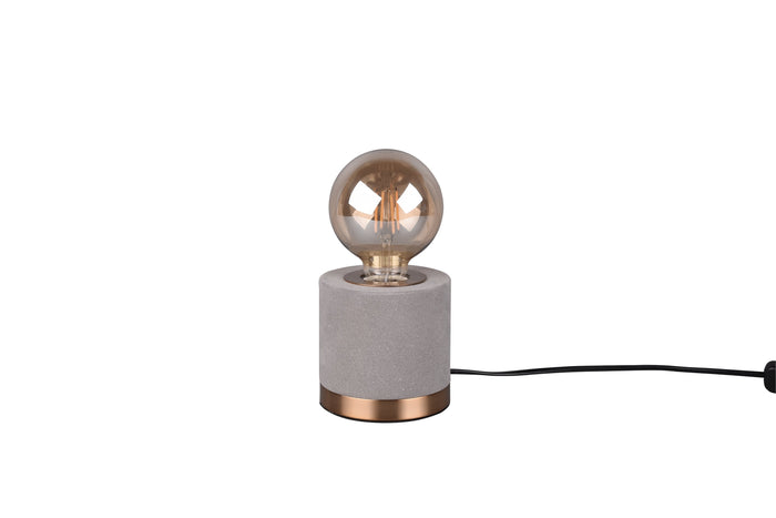 Lampada tavolo da Interno a LED in Tessuto Grigio