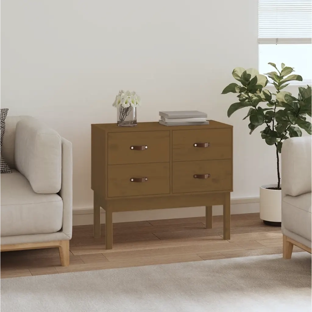 Tavolo Consolle Ambra 90x40x78 cm in Legno Massello di Pino 821742
