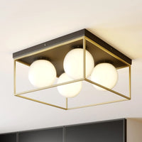 Plafoniera Da Soffitto Gold White APP1168-4C