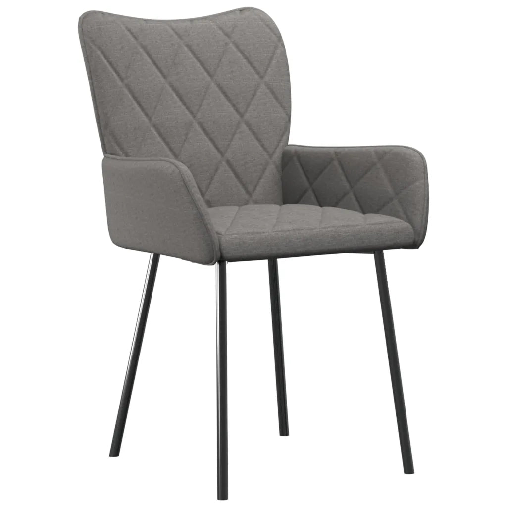 Sedie da Pranzo 2 pz Grigio Chiaro in Tessuto cod mxl 29507