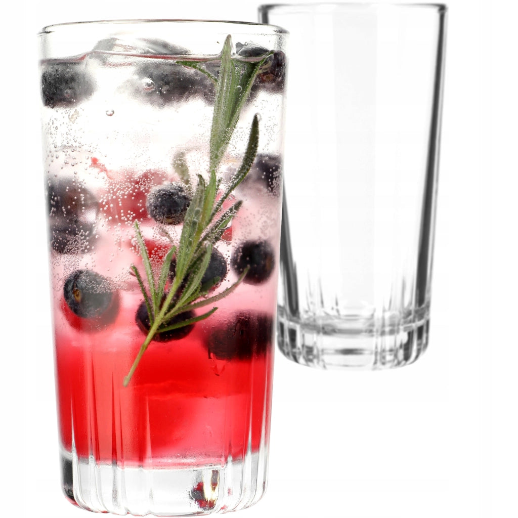 Bicchiere KADAX per bevande, succhi, acqua, Literatka, bicchiere alto, 345 ml