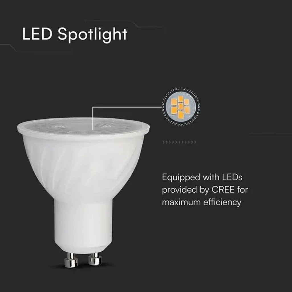 Lampada LED GU10 Dimmerabile Triac Taglio di Fase 6W 445lm, Angolo Largo 110° 220V, 3000K/4000K/6500K (Bianco Caldo 3000K)