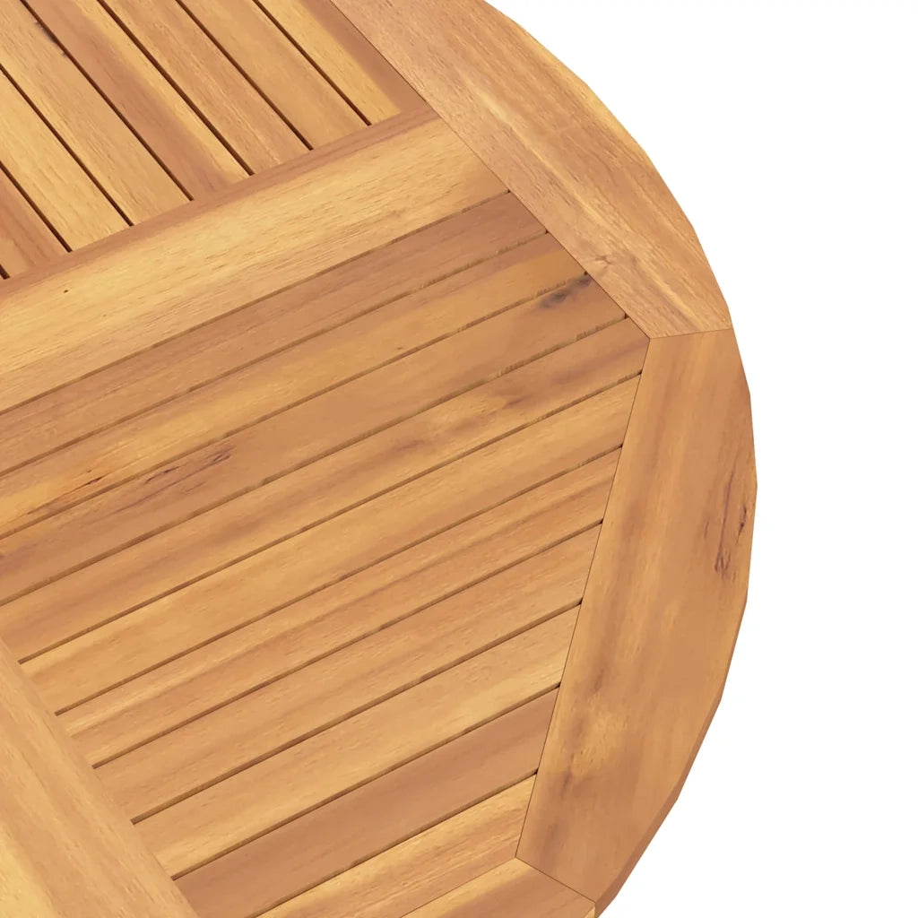Tavolo da Giardino Pieghevole Ø110x75 cm Legno Massello di Teak 362618