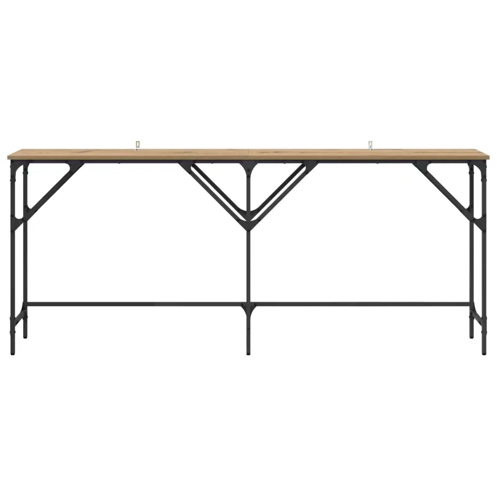 Table console Chêne artisanal 180 x 30 x 75 cm