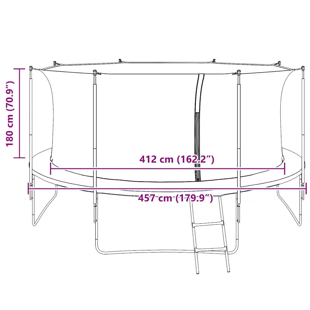 Rete di Sicurezza per Trampolino Rotondo 4,57 m CFW6423744