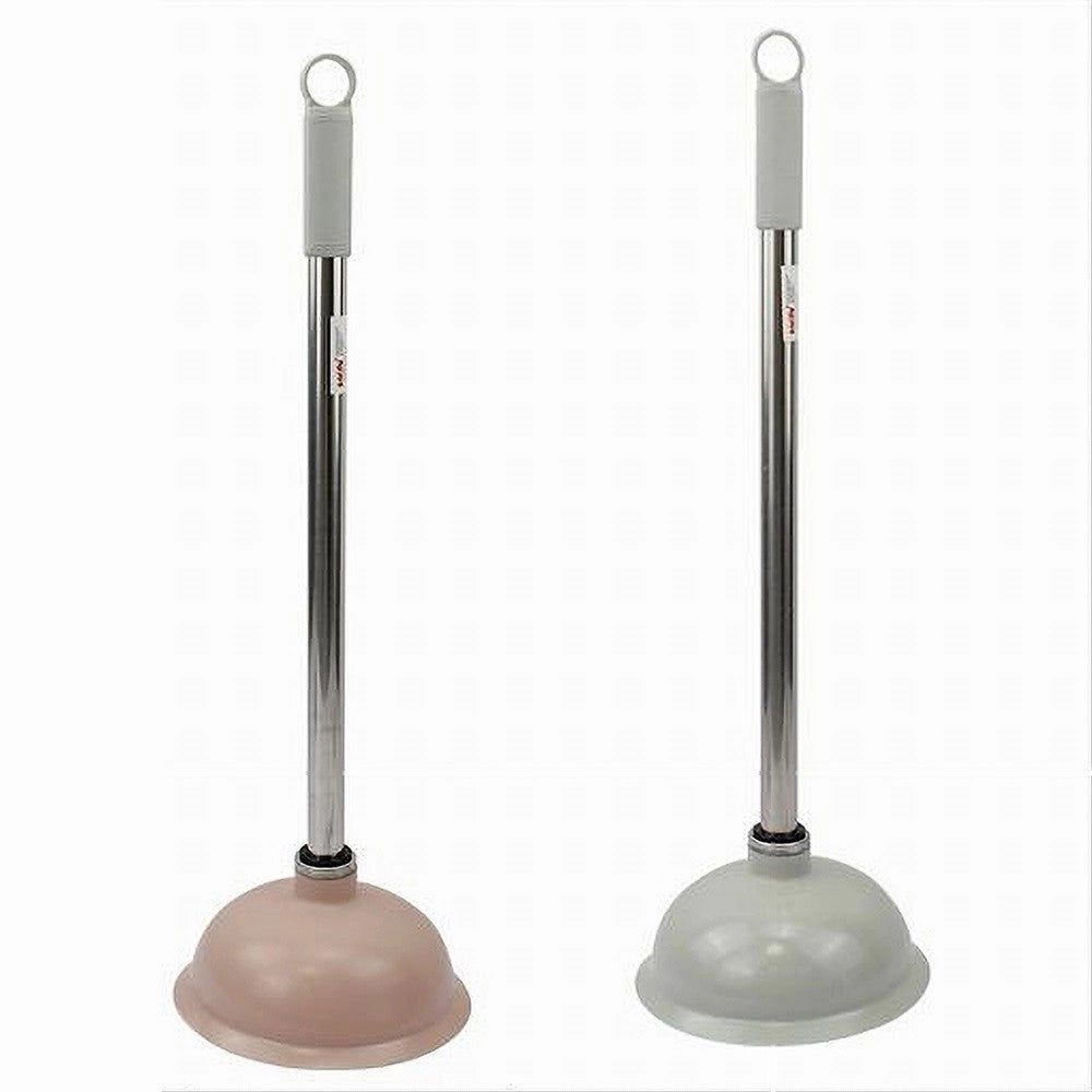 Trade Shop - Sturalavandino Scarico Wc Con Manico Cromato Ventosa In Gomma Vari Colori 10120 -